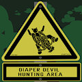Diaper devil sign