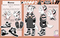 Reno the Wolfmatian Cub Ref Sheet by Spotty2Wily