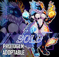 [ADOPTABLE] / Elemental Frostfire Protogen by Sheecktor