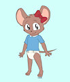 Diapered Mousie by ConejoBlanco