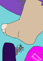 Foot through the Floorboard