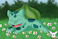 Bulbasaur and the Flowers by KendraEevee