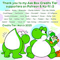 Ask Box Credits: March 2025 by Nishi