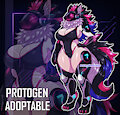 [ADOPTABLE] / Curvy Midnight Protogen by Sheecktor