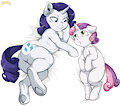 |SKETCH| Rarity and Sweetie Belle