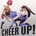 Leona & Ruby cheerleaders by Nancher by UnusualUnity