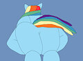 Rainbow Dash mooning by FiretailDragon