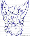 26.03.08 - Cannella sticking out his tongue [Doodle] by Coelhoposa