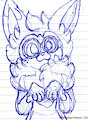 26.03.23 - Eevee wearing glasses [Doodle]