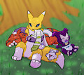 Digimon Sleep by HangyakuNeko
