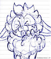 26.03.25 - Cannella just sticking his tongue out. [Doodle]