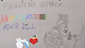 A little Easter greeting from a rascal by Liolynxdramon