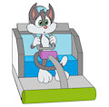Rita The Cat in a Looping Coaster Car (Commission) by Tho6Who4e2000