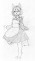 A Very Fluffy Maid Sketch by FenSketch