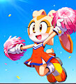Cheeriest cheerleader Cream by TAiL404
