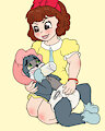 Nancy fed Tom some special milk. by LemonMilk