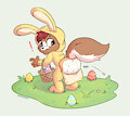 Easter In a Bunny Suit by Pochito