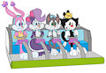 Toon Girls On A Looping Coaster Ride (Commission) by Tho6Who4e2000