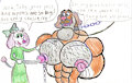 Puppy mistress tickle nipples of her adult slave