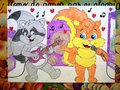 Mapachesito y yo by PokkyRedPanda