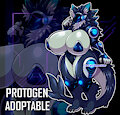 [ADOPTABLE] / Chubby Omega Leviathan Protogen by Sheecktor