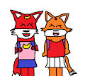 Sakura and Tyris At School