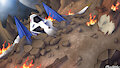 [BG] Arwing Fall by MachineWithSoul