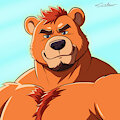 Orange Bear by Crimba