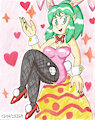Eater Day with Lum as a sexy Bunny Playboy