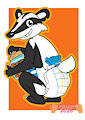Privacy Badger In Diaper by Friar