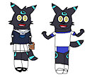 Shiny Umbreon Schoolgirl:&nbsp;&nbsp;School and Gym Uniforms by jeremycrimson