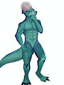 Alien/highly evolved Pachycephalosaurus