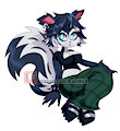 Skunk adoptable by NoriNoir