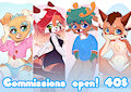 Commissions open! by Freylika