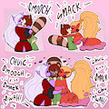 Smooching the Tanuki by Luhyzi