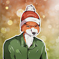 Brainy Fox with a Santa Hat on by BrainyEverest