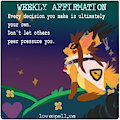 ☆ Weekly Affirmation ☆ by lovespell