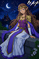 princess zelda in the moonlight by palmtree28