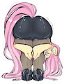 Fluttershy Praise Da Booty [FANART] by pupu69