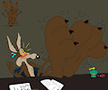 Wile E. Coyote's Bigfooted Court by Feetgrowthlover2