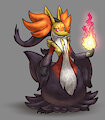 Mega Delphox Study by Tyrnn