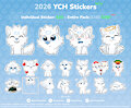 Announcing my new 2026 YCH Sticker Collection! (OPEN) by AlexUmkaArt