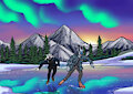 Skating Under An Aurora by Kaisenymes