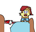 Sally Reading Sakura A Bedtime Story