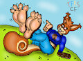Dem Squirrley Toesie Toes by TheRedSkunk