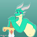 Sylvia and the Sword (Art Trade) by ShepardDippy