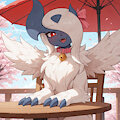 happy little absol by Pixvul