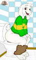 Asriel on the potty~ by GhostlyFantasy