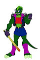 My Carbon Pink character: Nazzaro "Nazz" Lizardi by LoneWolf23k