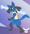 Lucario Used Bone Rush by KendraEevee